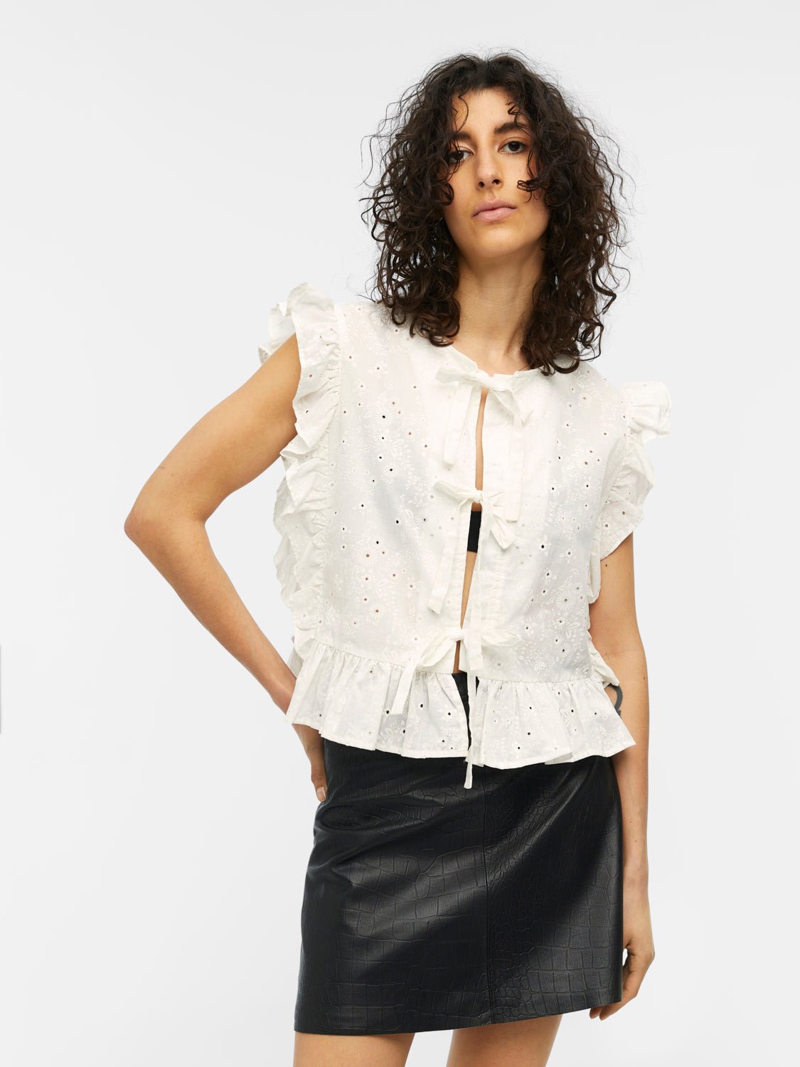 OBJCILIE T-Shirts & Tops - Cloud Dancer - VERO MODA & VILA Bergvik