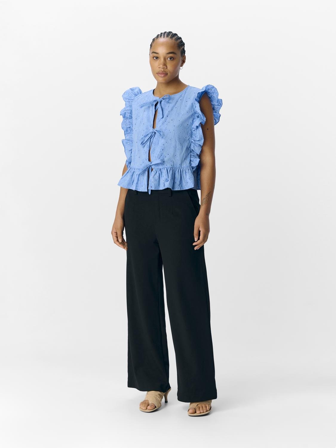 OBJCILIE Top - Cornflower Blue - VERO MODA & VILA Bergvik