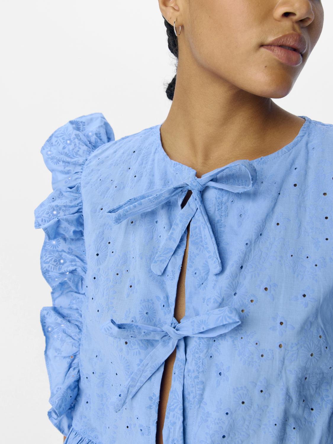 OBJCILIE Top - Cornflower Blue - VERO MODA & VILA Bergvik