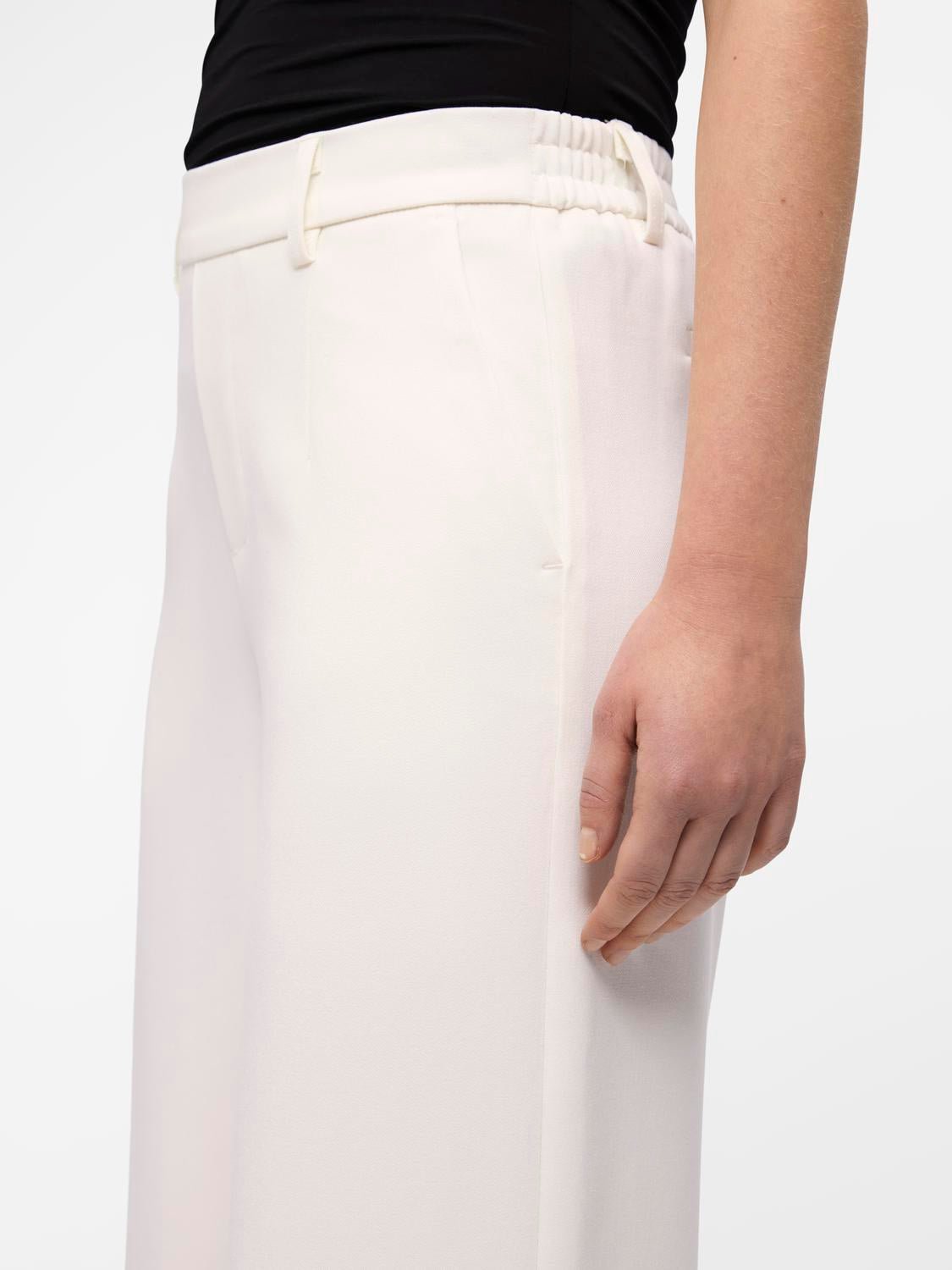 OBJLISA Trousers - Cloud Dancer - VERO MODA & VILA Bergvik