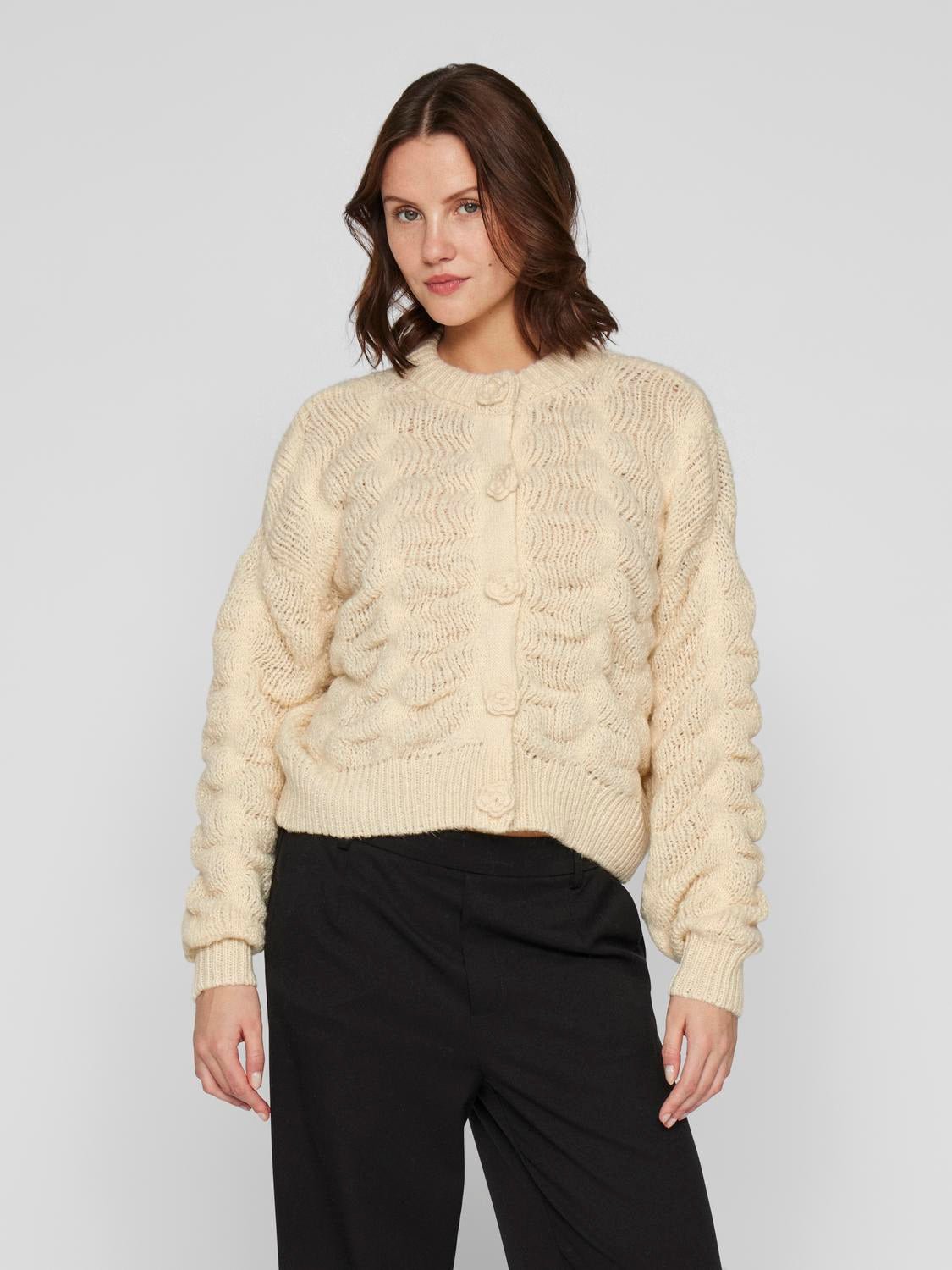VICHANA Knit Cardigan - Birch - VERO MODA & VILA Bergvik