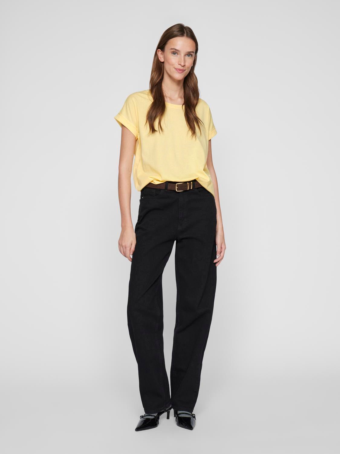 VIDREAMERS T-Shirt - Pale Banana - VERO MODA & VILA Bergvik