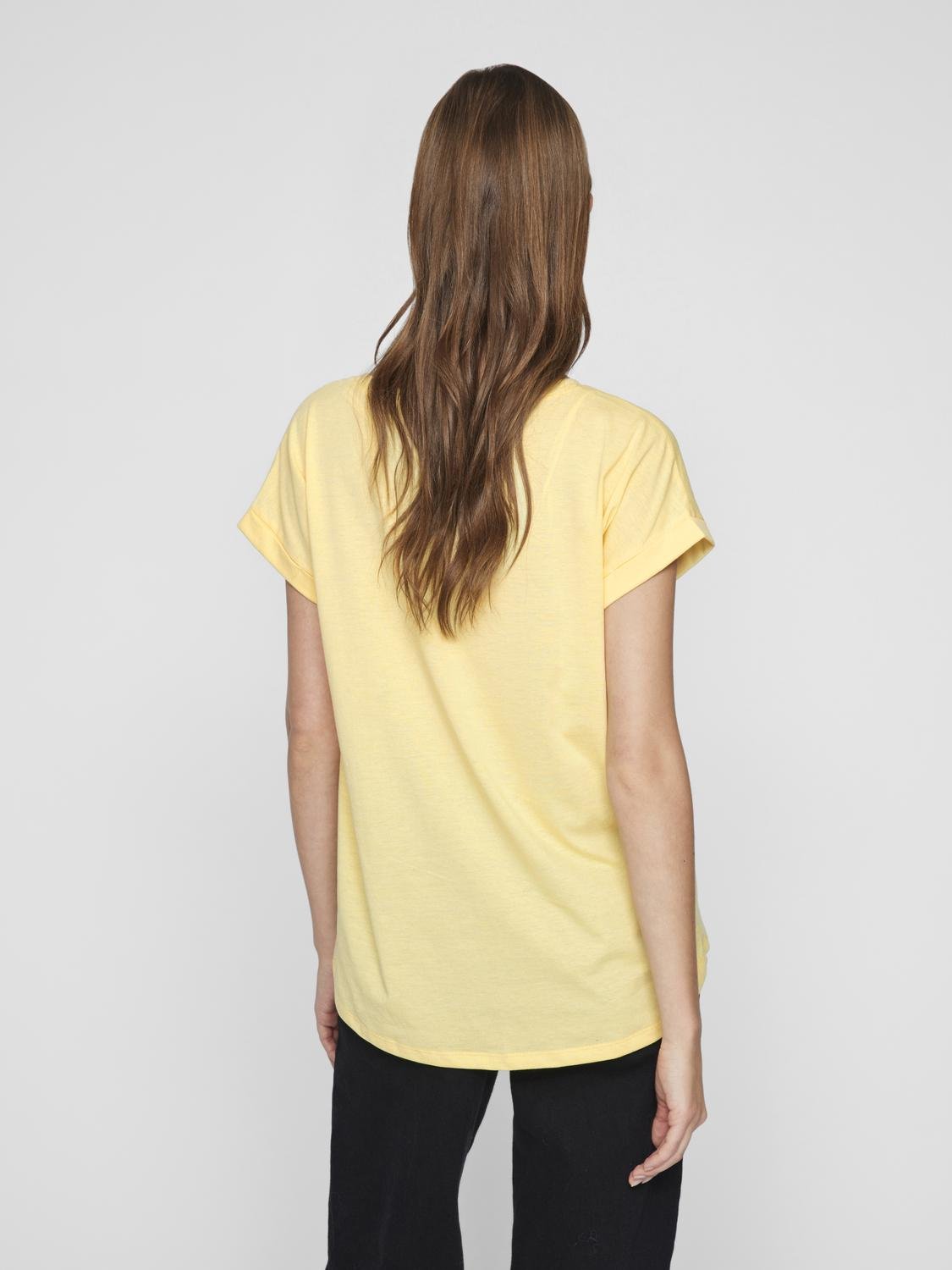 VIDREAMERS T-Shirt - Pale Banana - VERO MODA & VILA Bergvik