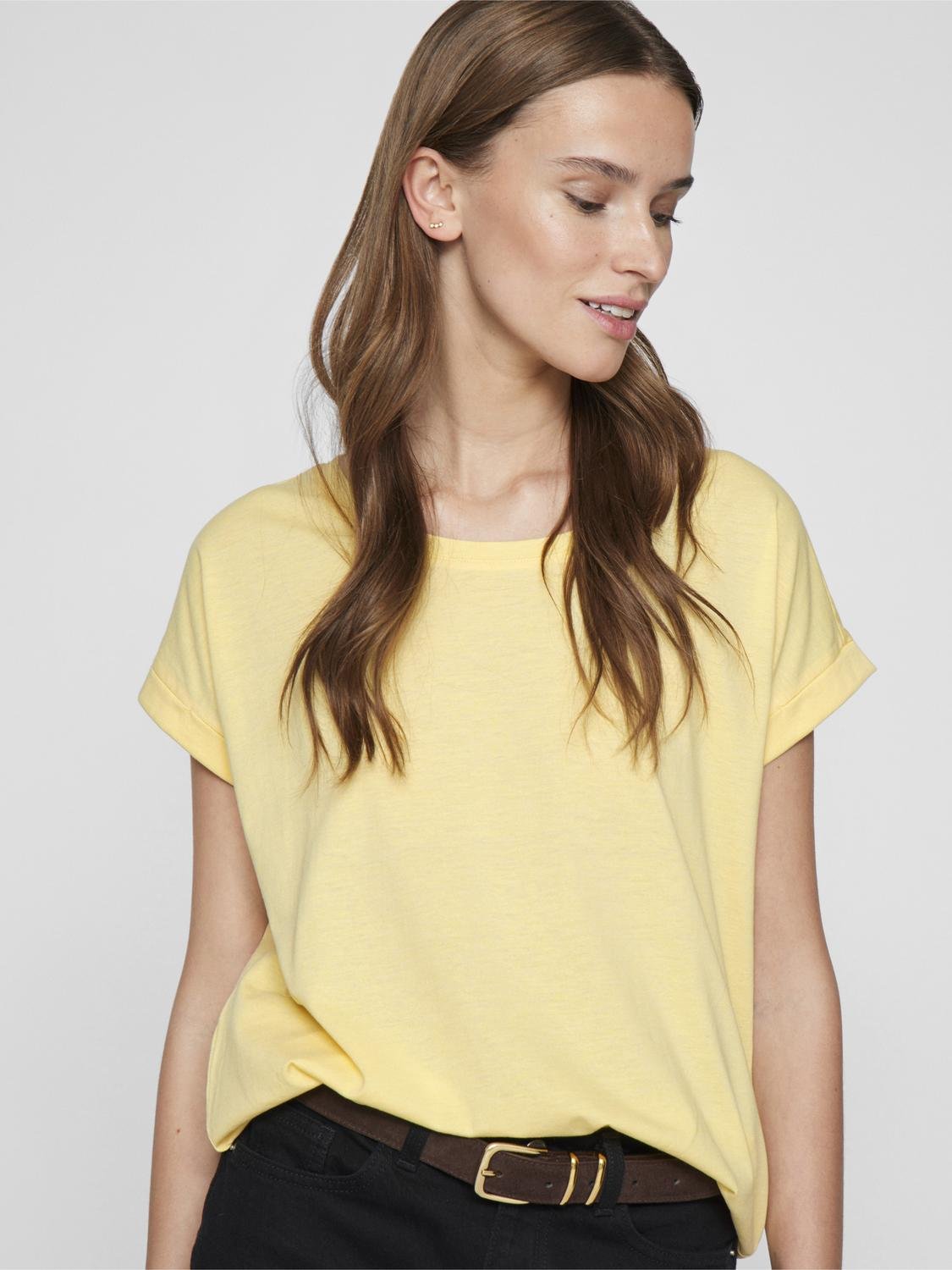 VIDREAMERS T-Shirt - Pale Banana - VERO MODA & VILA Bergvik