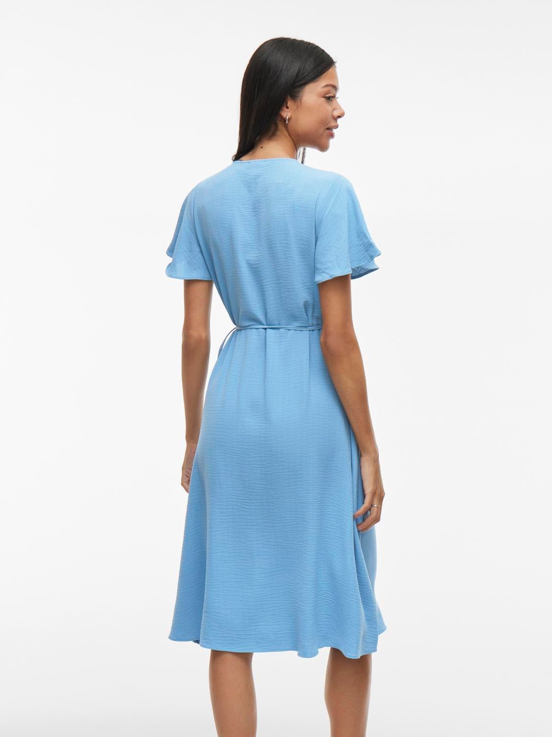 VILOVIE Midi Dress - Blissful Blue - VERO MODA & VILA Bergvik