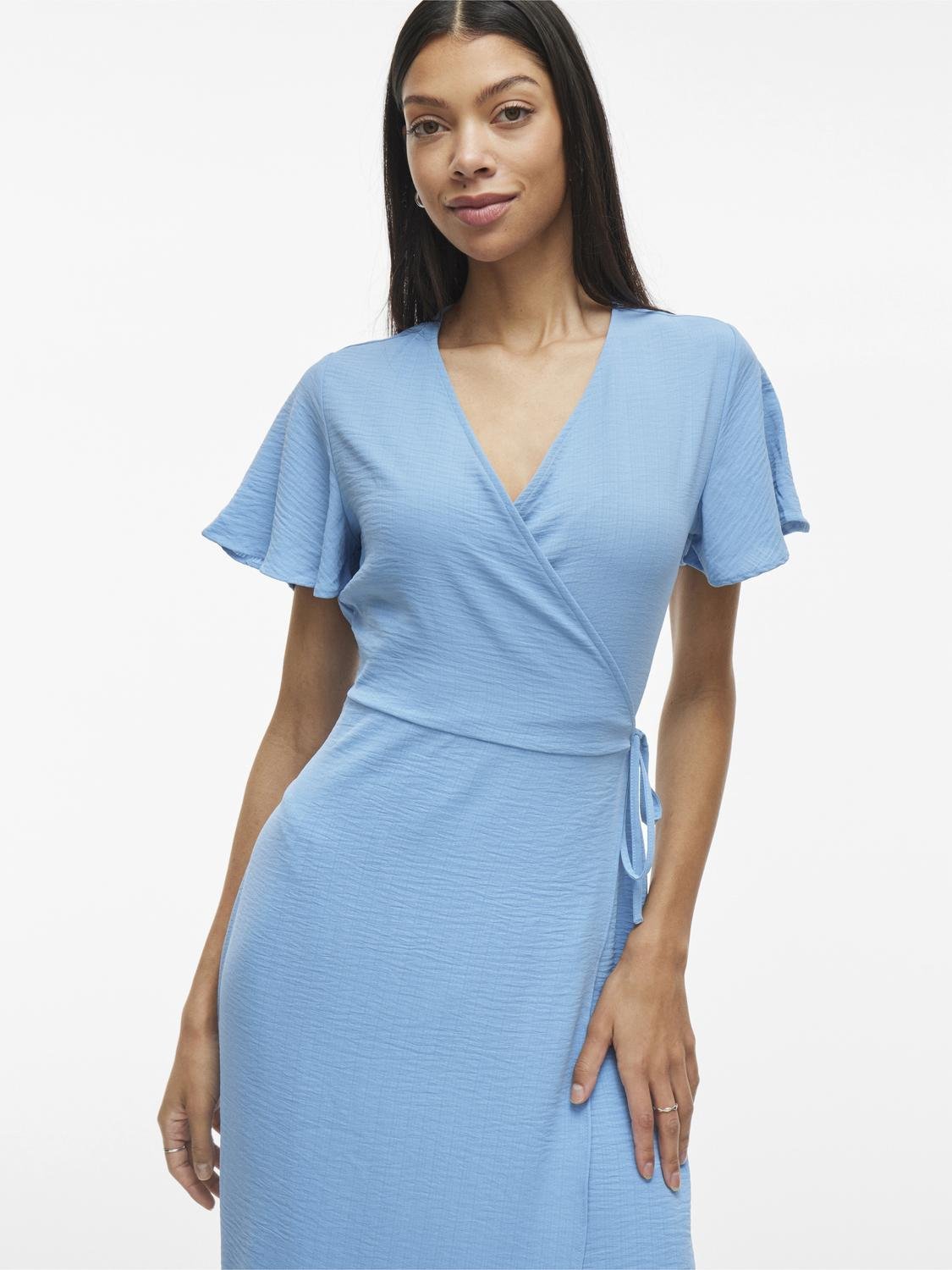 VILOVIE Midi Dress - Blissful Blue - VERO MODA & VILA Bergvik