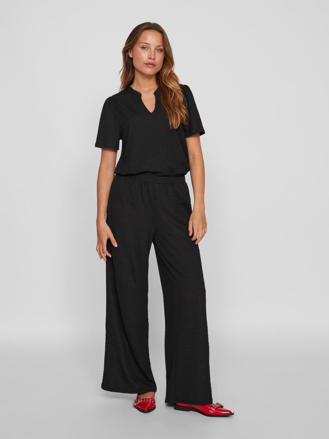 VIVALLIE Pants - Black Beauty - VERO MODA & VILA Bergvik