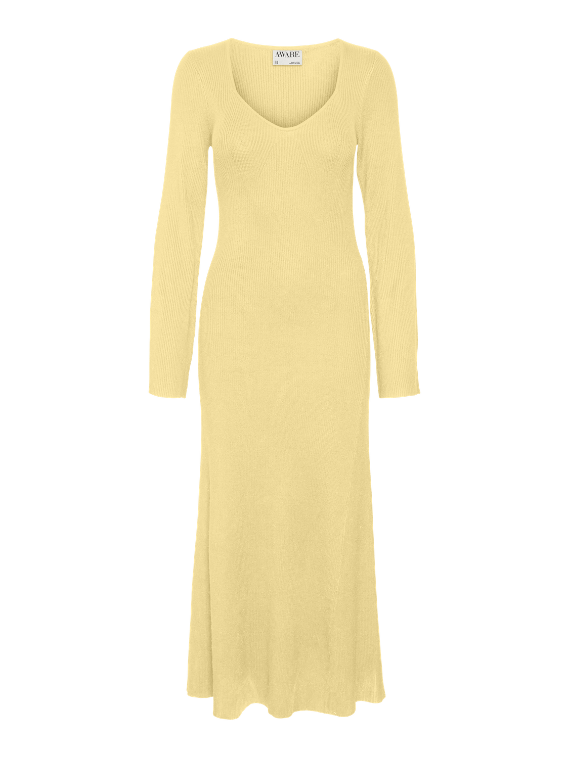 VMJANIS Long Dress - Mellow Yellow - VERO MODA & VILA Bergvik