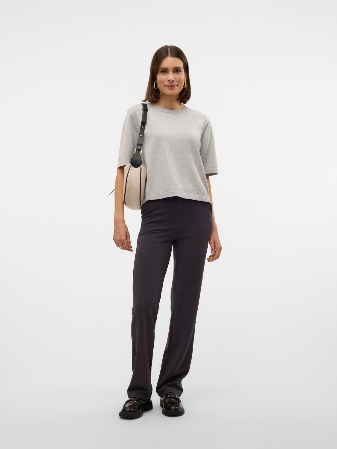 VMSILJE Pullover - Light Grey Melange - VERO MODA & VILA Bergvik