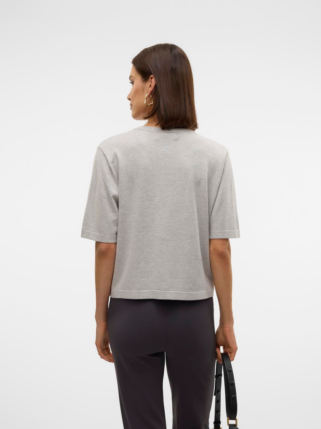 VMSILJE Pullover - Light Grey Melange - VERO MODA & VILA Bergvik