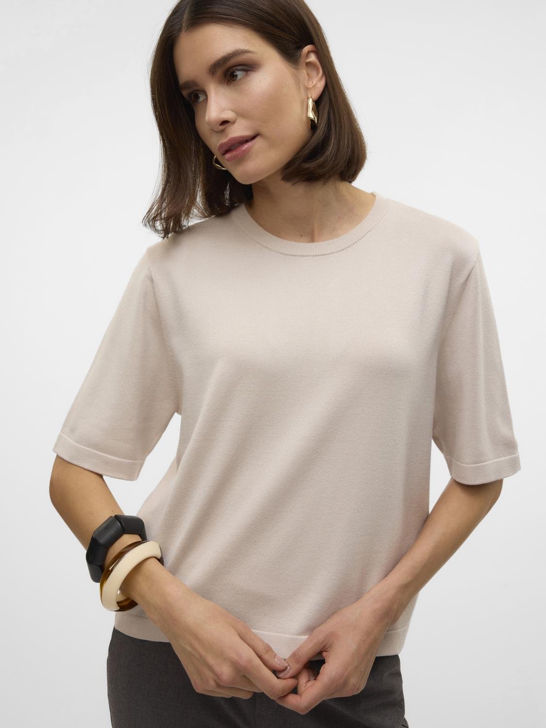 VMSILJE Pullover - Moonbeam - VERO MODA & VILA Bergvik