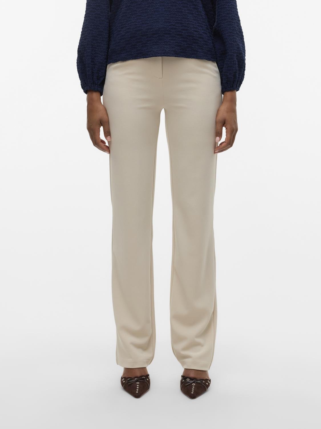 VMZAMIRA Trousers - Pumice Stone - VERO MODA & VILA Bergvik