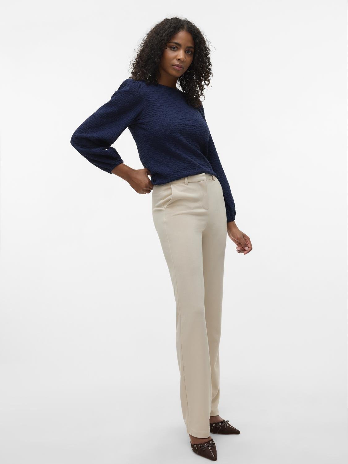 VMZAMIRA Trousers - Pumice Stone - VERO MODA & VILA Bergvik