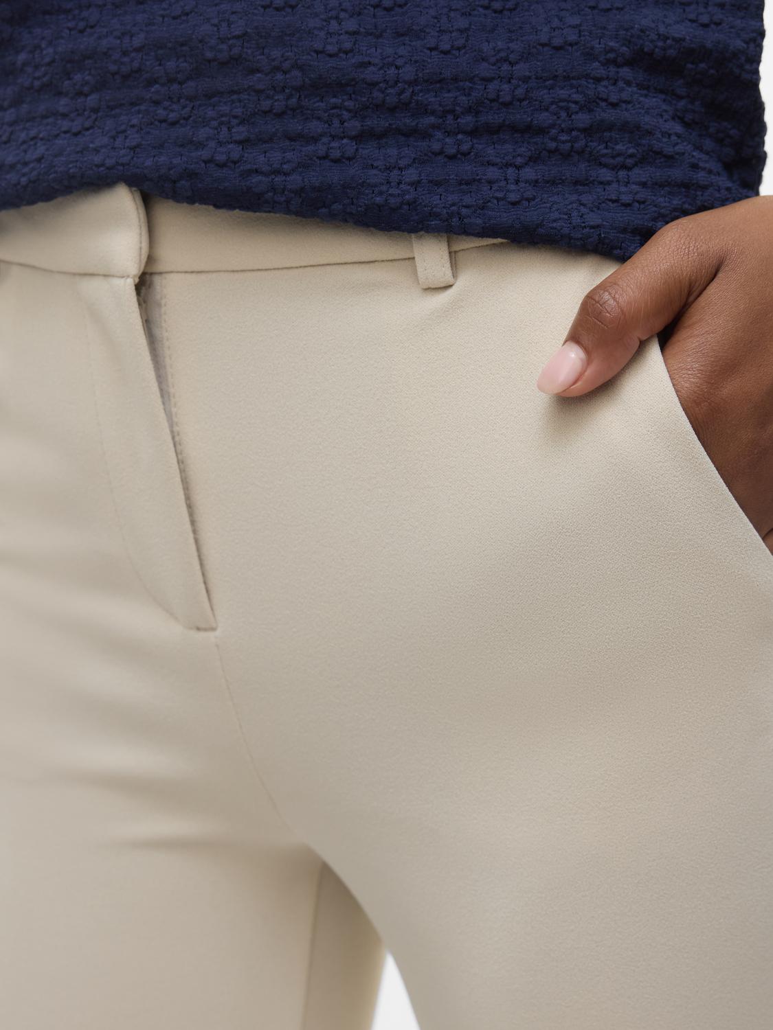 VMZAMIRA Trousers - Pumice Stone - VERO MODA & VILA Bergvik