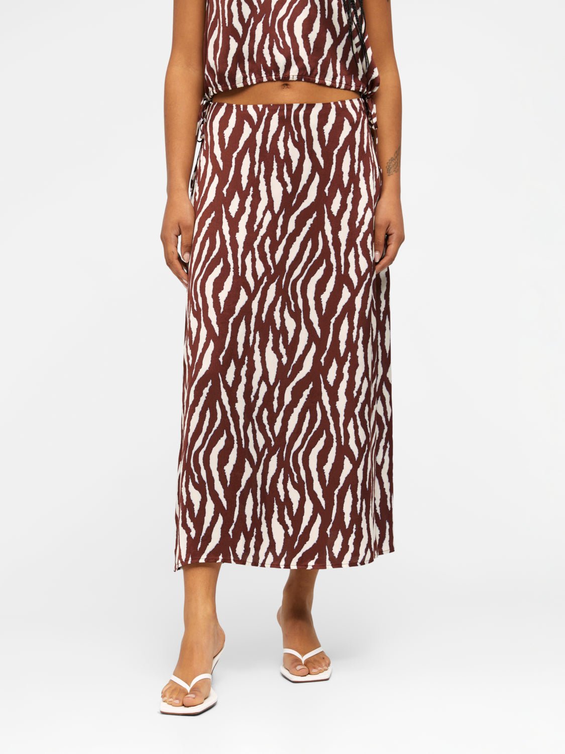 OBJJABINA Skirt - Bitter Chocolate - VERO MODA & VILA Bergvik