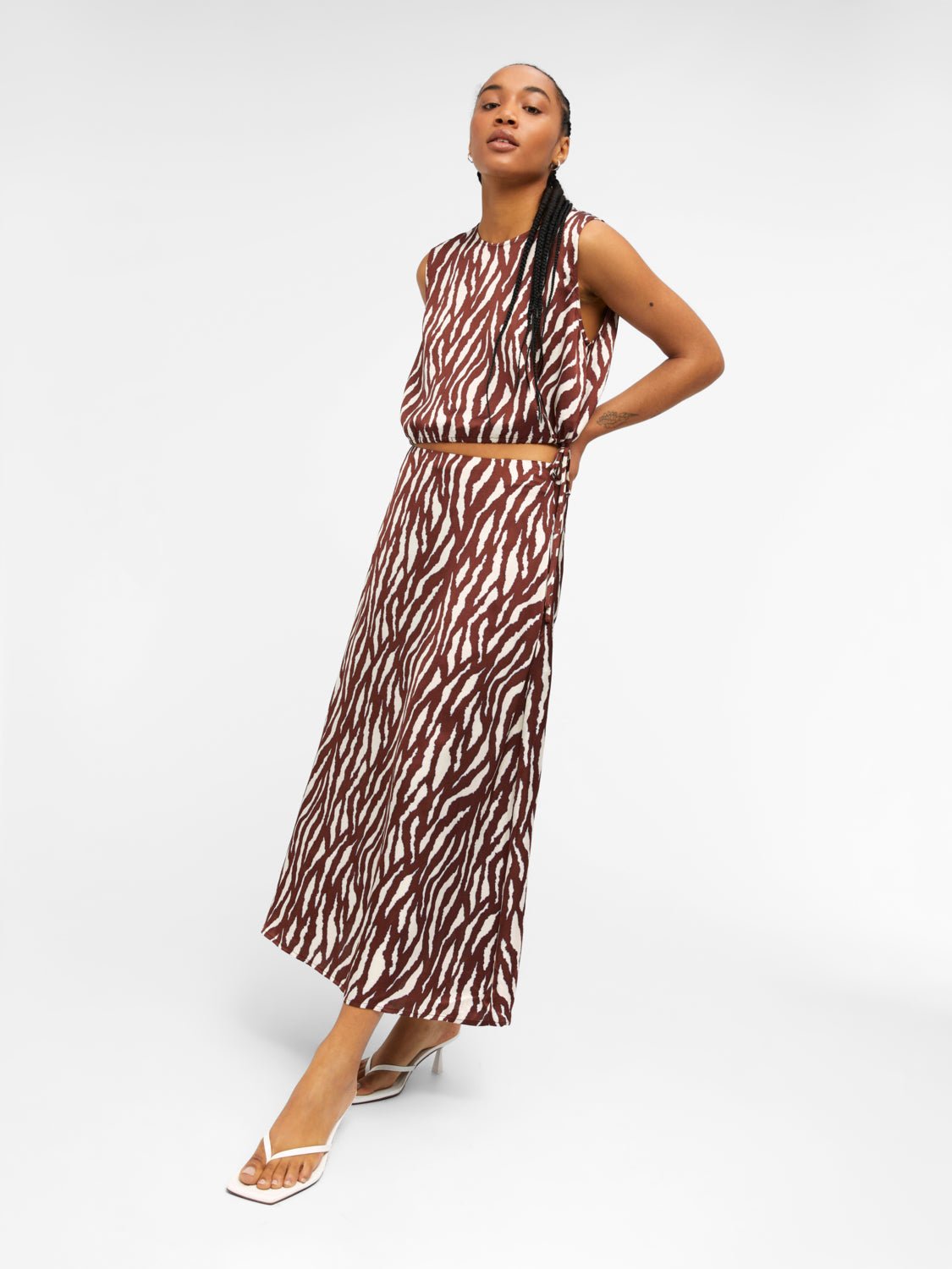OBJJABINA Skirt - Bitter Chocolate - VERO MODA & VILA Bergvik