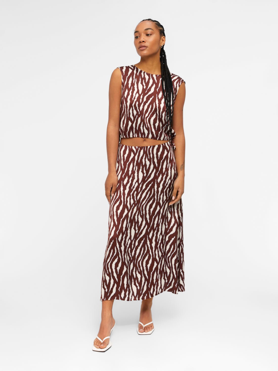 OBJJABINA Skirt - Bitter Chocolate - VERO MODA & VILA Bergvik