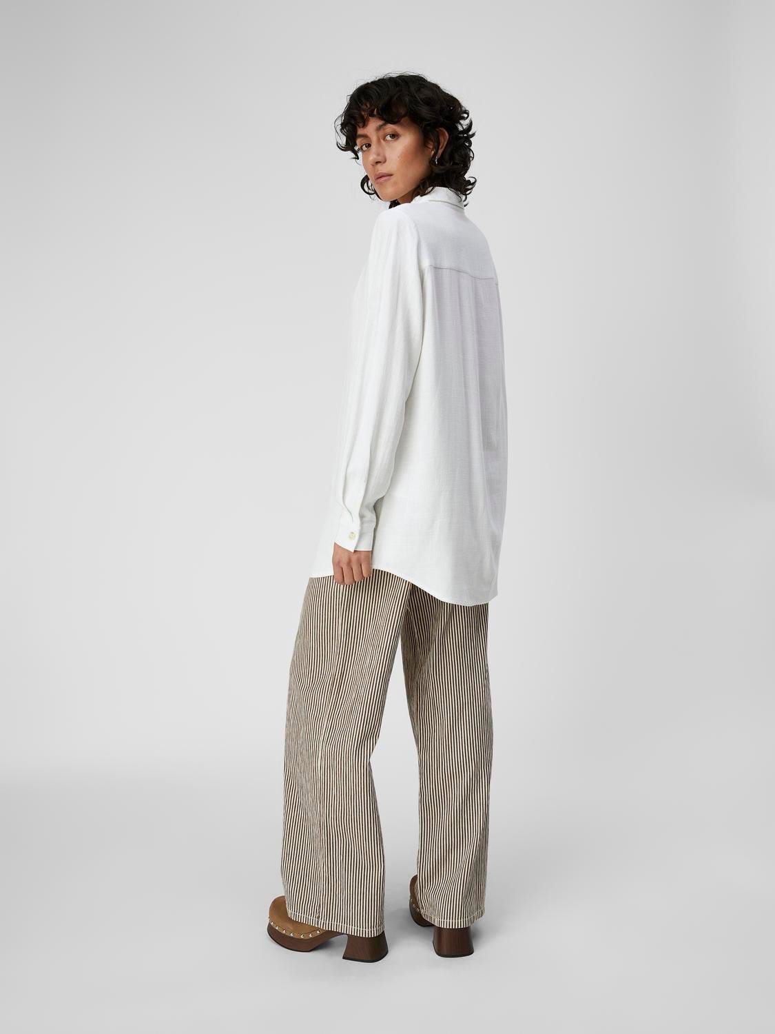 OBJSANNE Shirts - Cloud Dancer - VERO MODA & VILA Bergvik