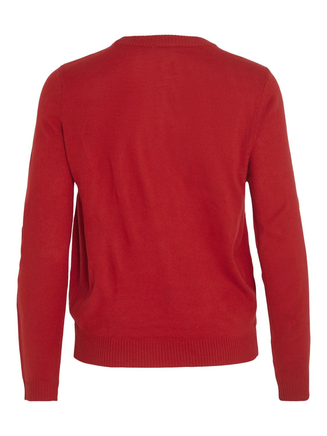 VICUPID Pullover - Mars Red - VERO MODA & VILA Bergvik