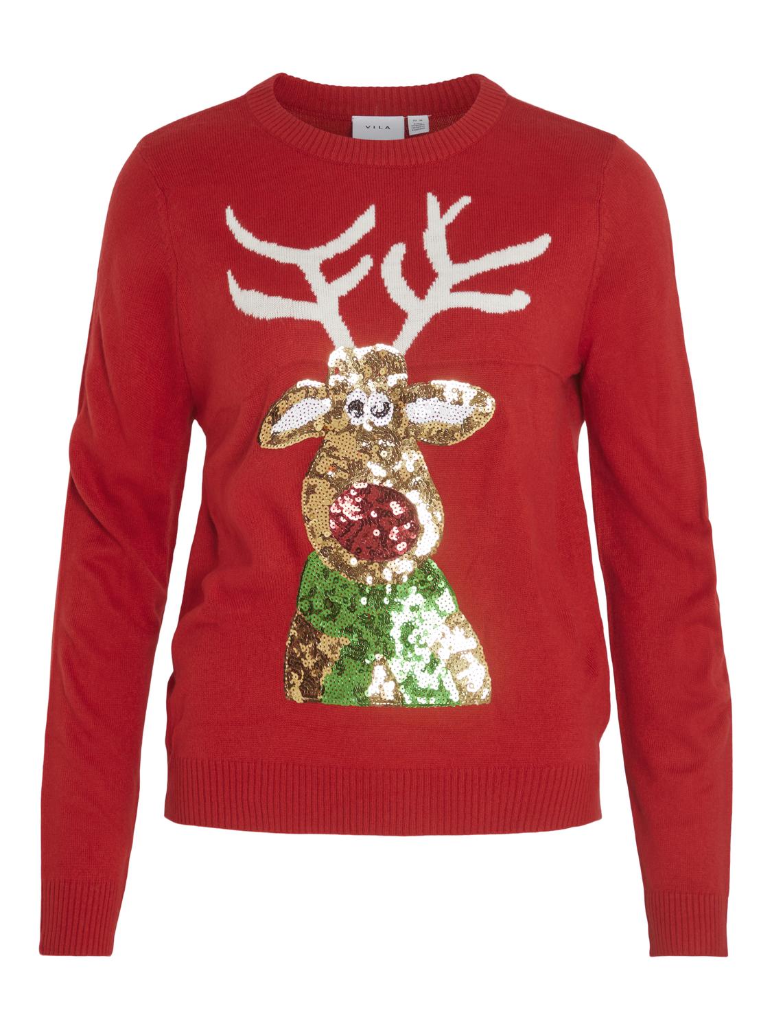 VICUPID Pullover - Mars Red - VERO MODA & VILA Bergvik