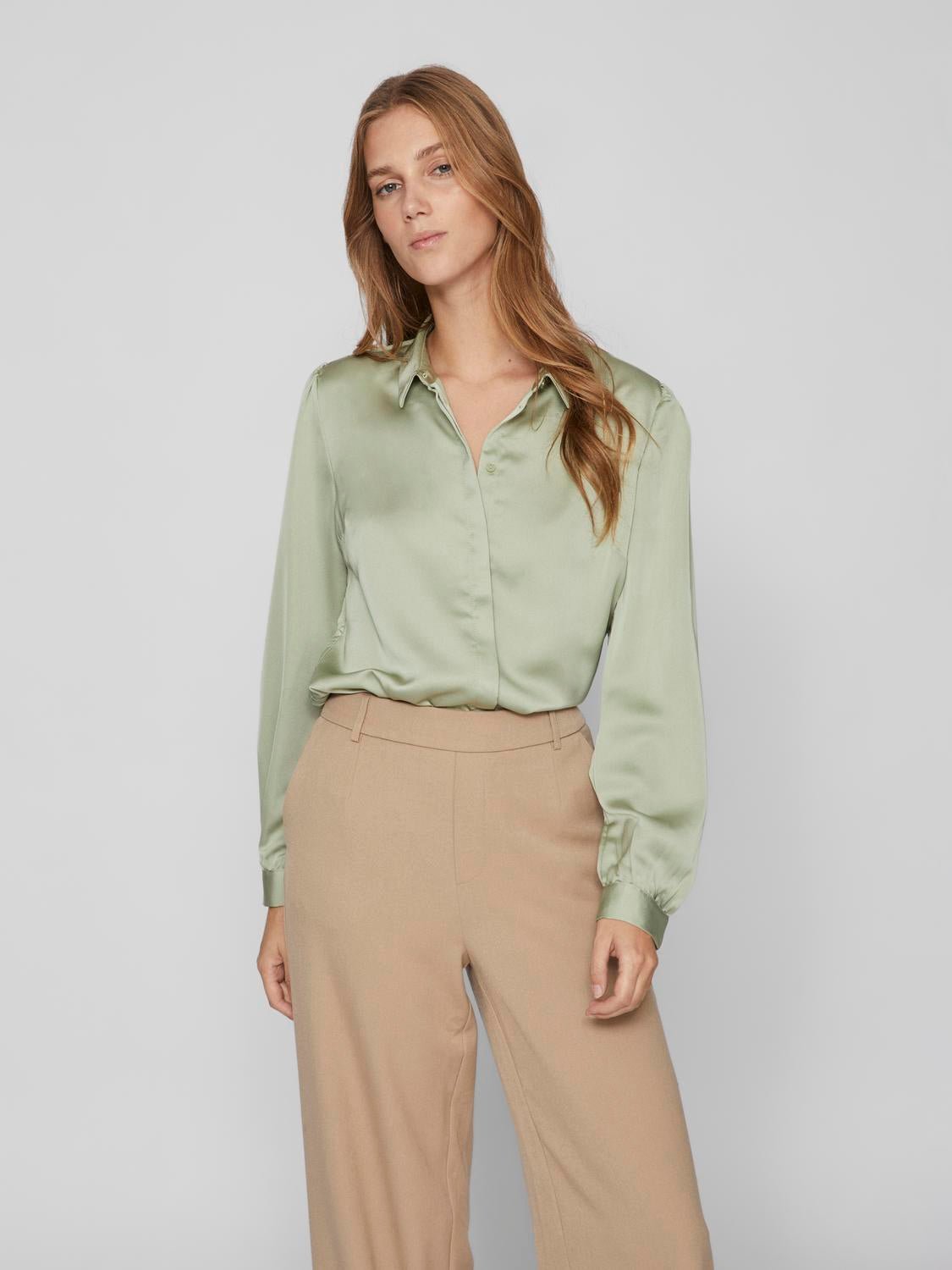 VIELLETTE T-Shirts & Tops - Swamp - VERO MODA & VILA Bergvik
