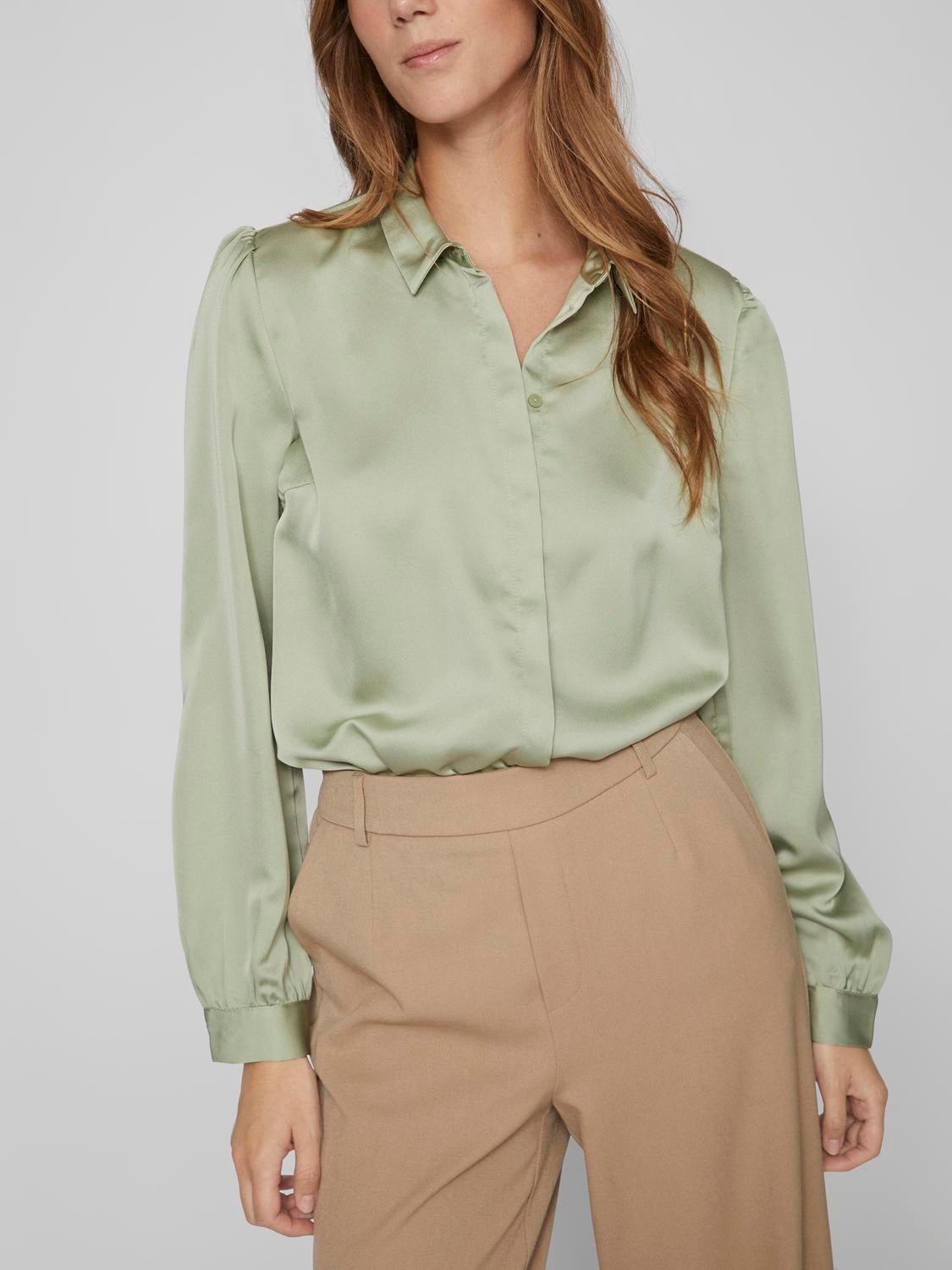 VIELLETTE T-Shirts & Tops - Swamp - VERO MODA & VILA Bergvik