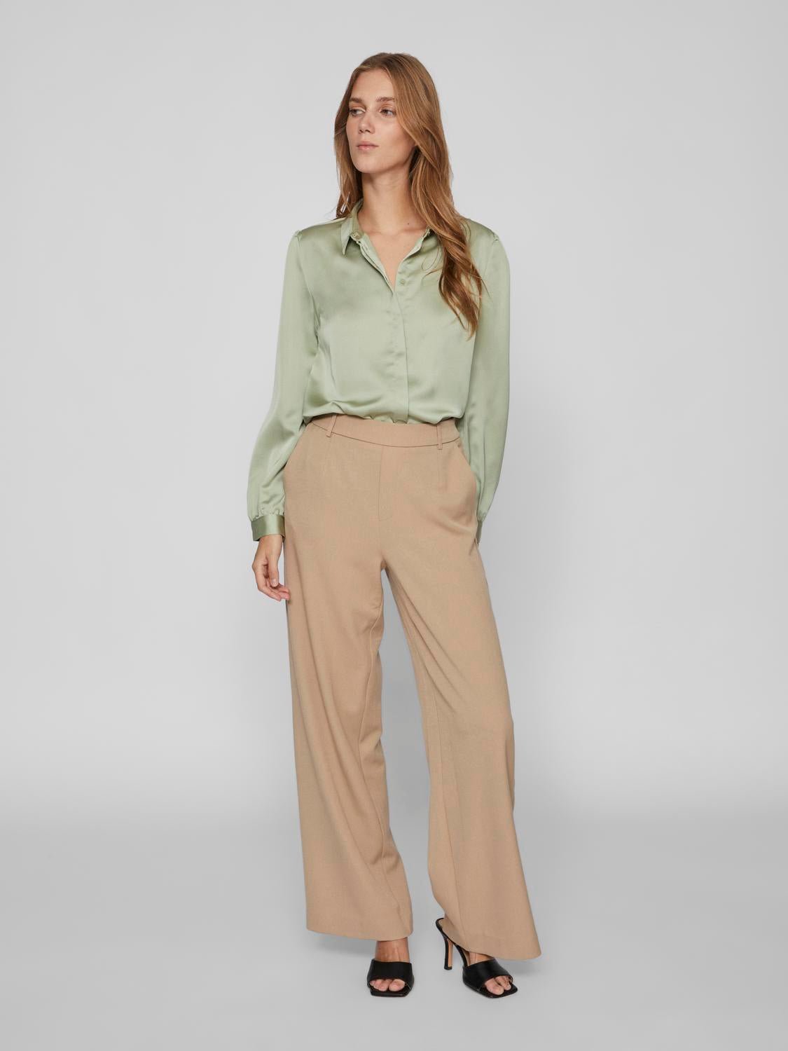 VIELLETTE T-Shirts & Tops - Swamp - VERO MODA & VILA Bergvik