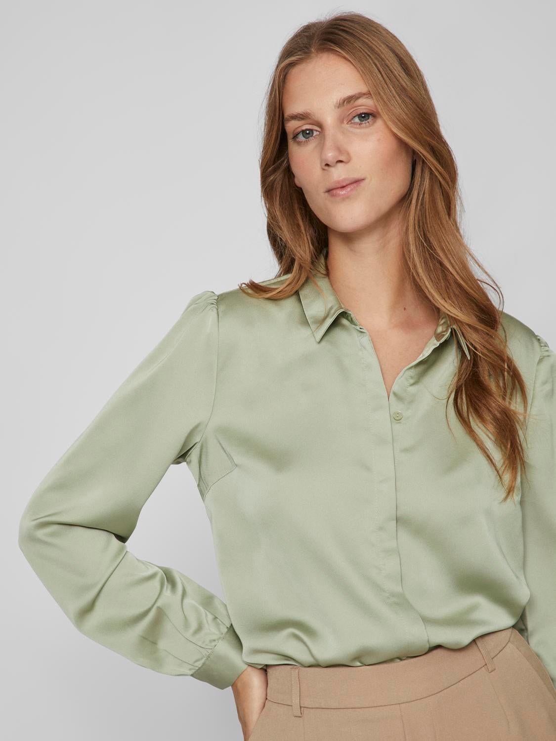 VIELLETTE T-Shirts & Tops - Swamp - VERO MODA & VILA Bergvik