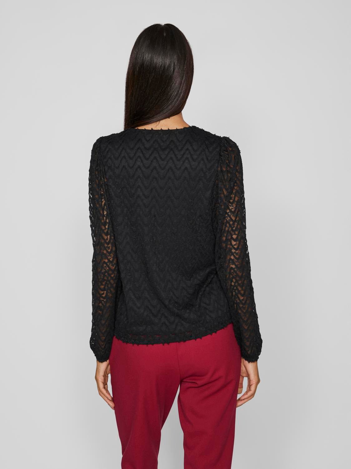 VIFARY T-Shirts & Tops - Black - VERO MODA & VILA Bergvik