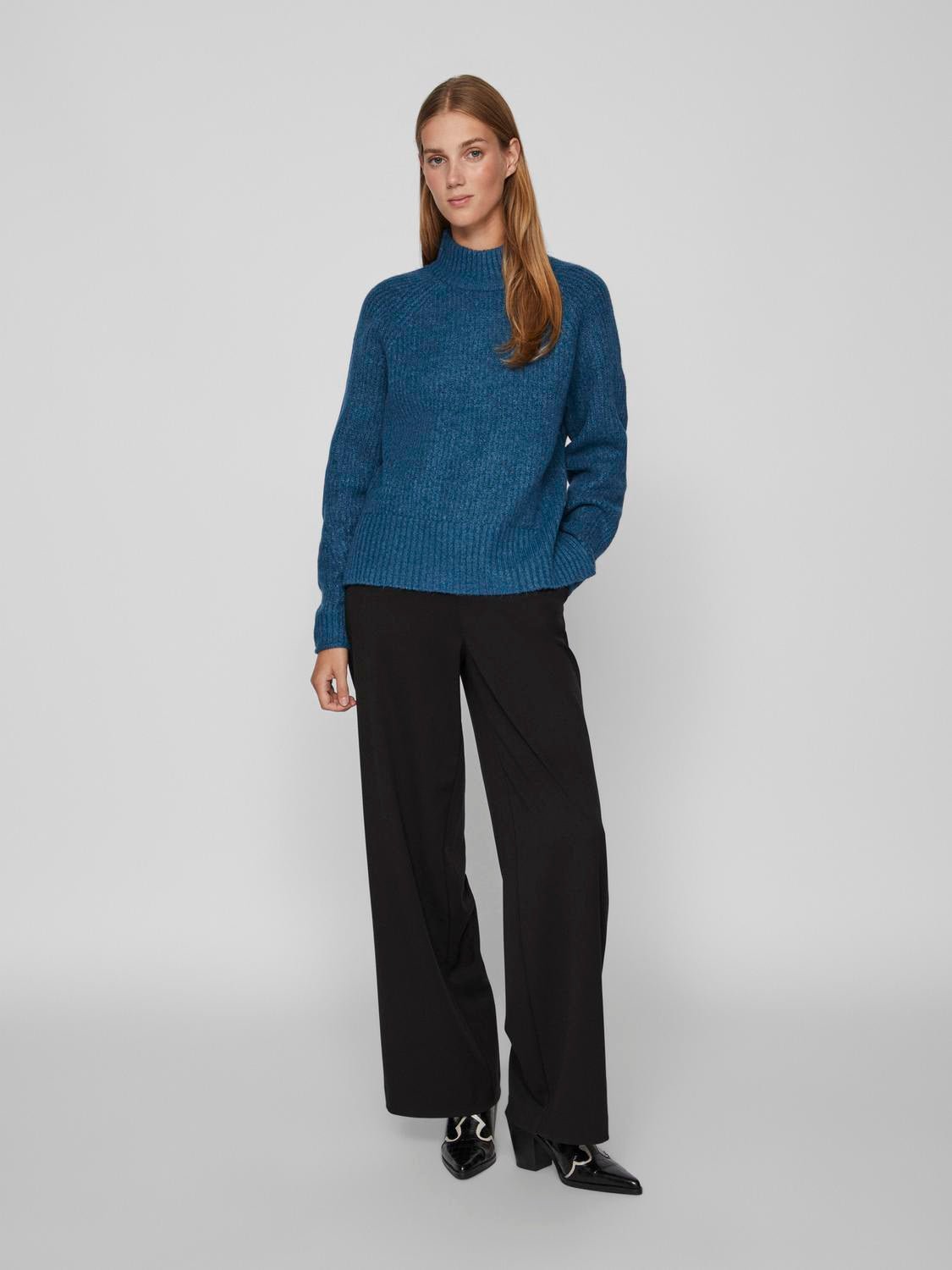 VIMELIA Pullover - Moroccan Blue - VERO MODA & VILA Bergvik