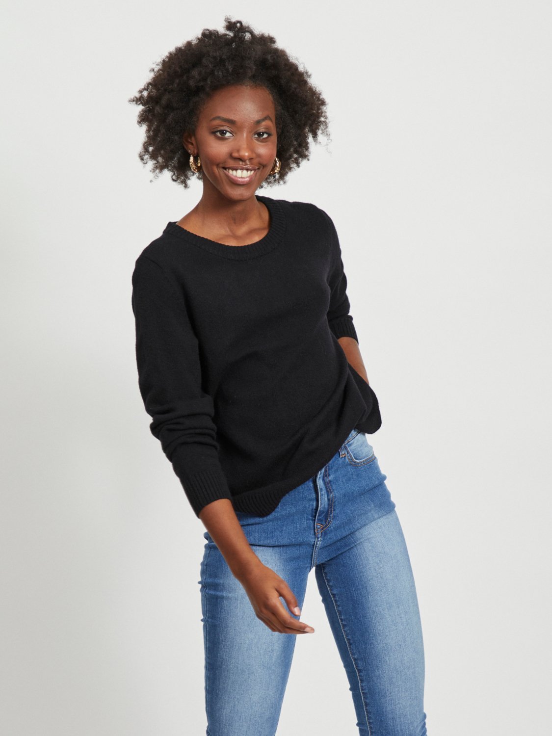 VIRIL Pullover - Black - VERO MODA & VILA Bergvik