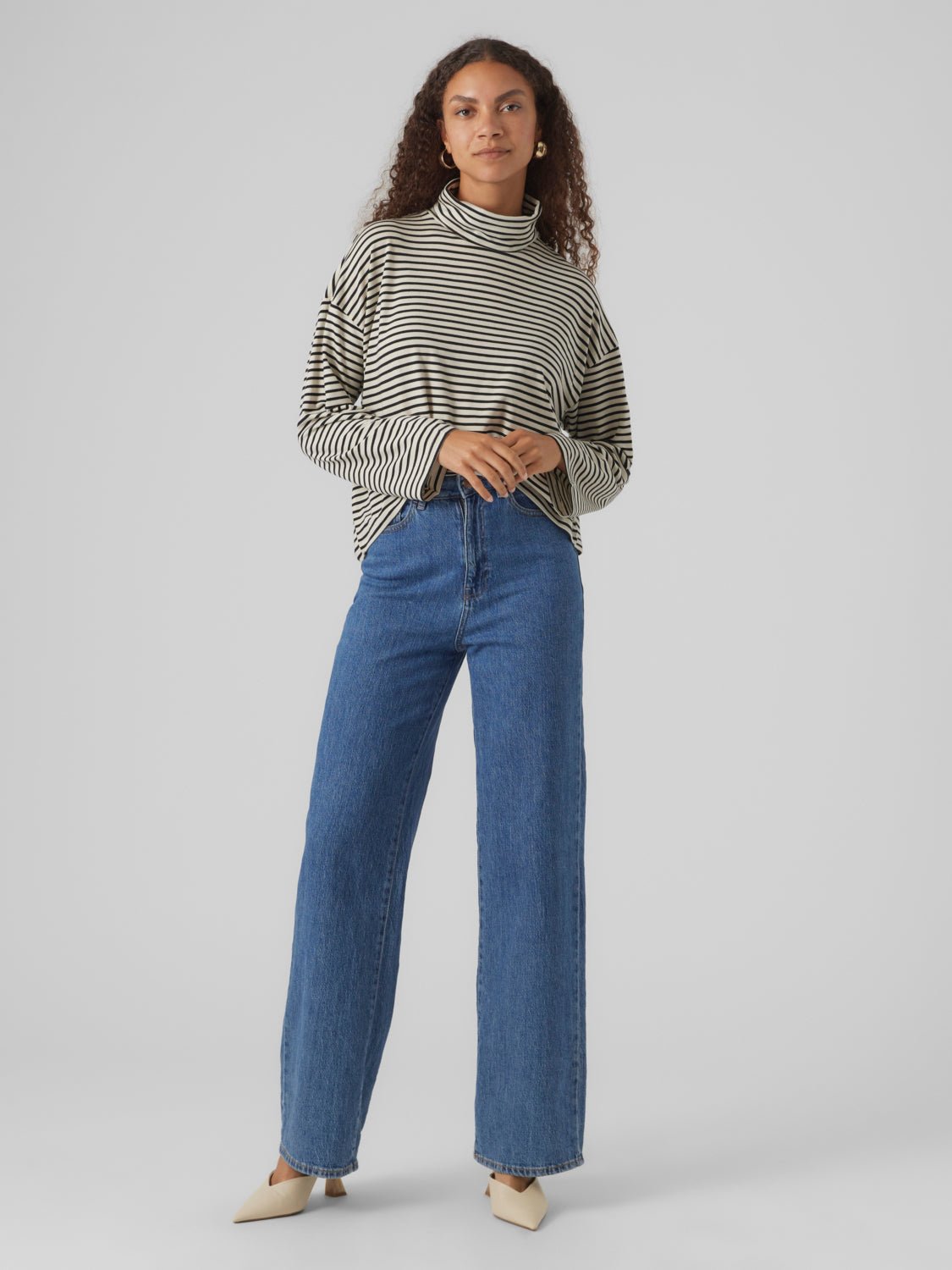 VMFIONA Pullover - Birch - VERO MODA & VILA Bergvik