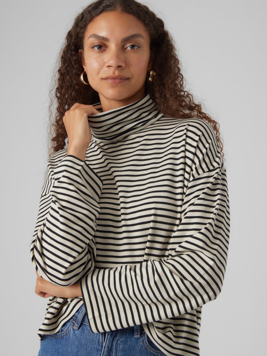 VMFIONA Pullover - Birch - VERO MODA & VILA Bergvik
