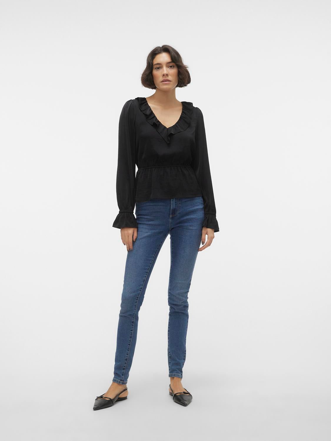 VMKATRINE T-Shirts & Tops - Black - VERO MODA & VILA Bergvik