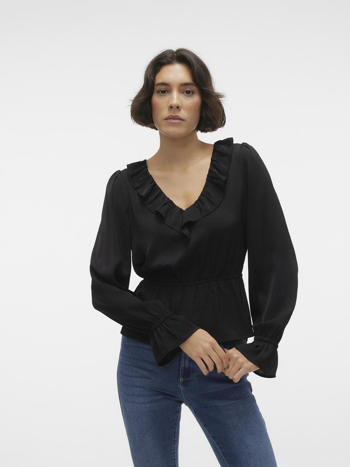VMKATRINE T-Shirts & Tops - Black - VERO MODA & VILA Bergvik