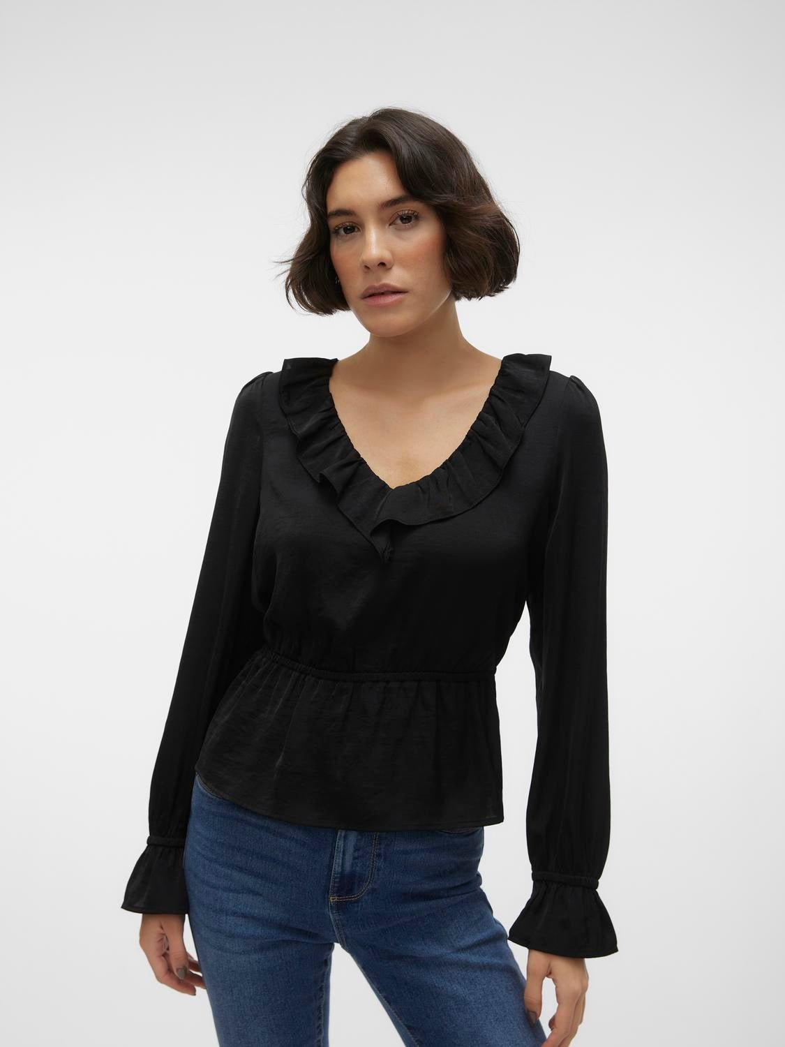 VMKATRINE T-Shirts & Tops - Black - VERO MODA & VILA Bergvik