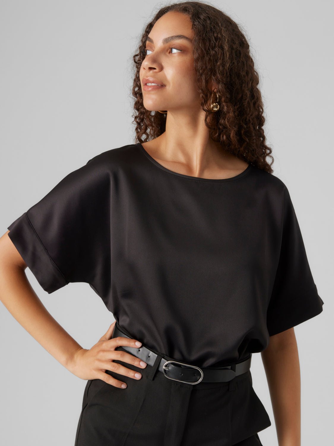VMMERLE T-Shirts & Tops - Black - VERO MODA & VILA Bergvik