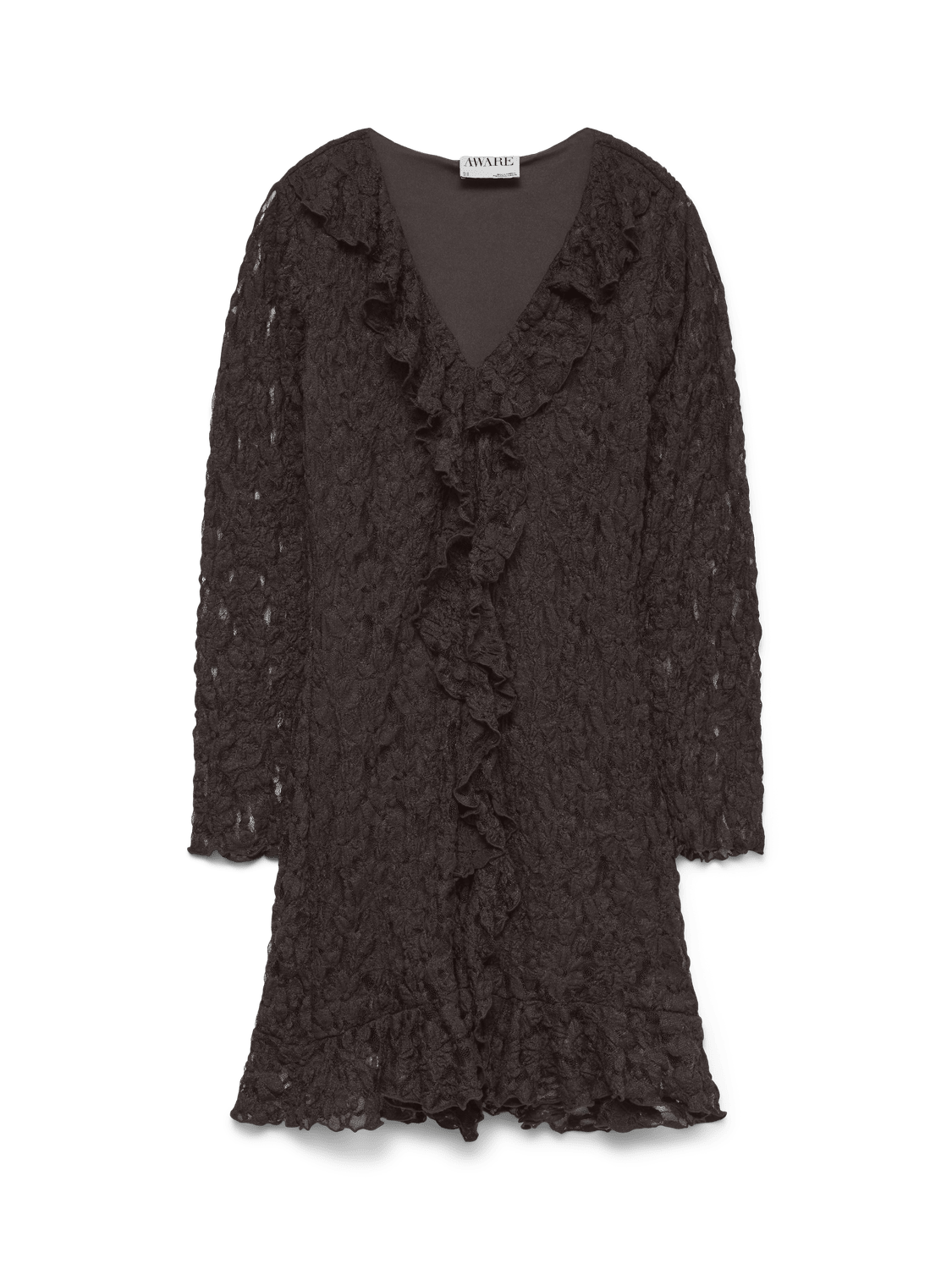 AWKIENNA Short Dress - Chocolate Torte - VERO MODA & VILA Bergvik