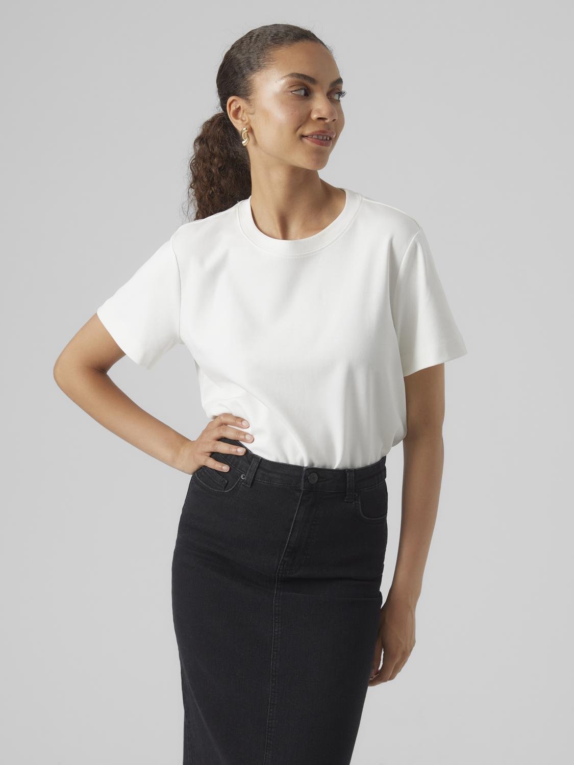 AWNAIMA T-Shirt - Snow White - VERO MODA & VILA Bergvik