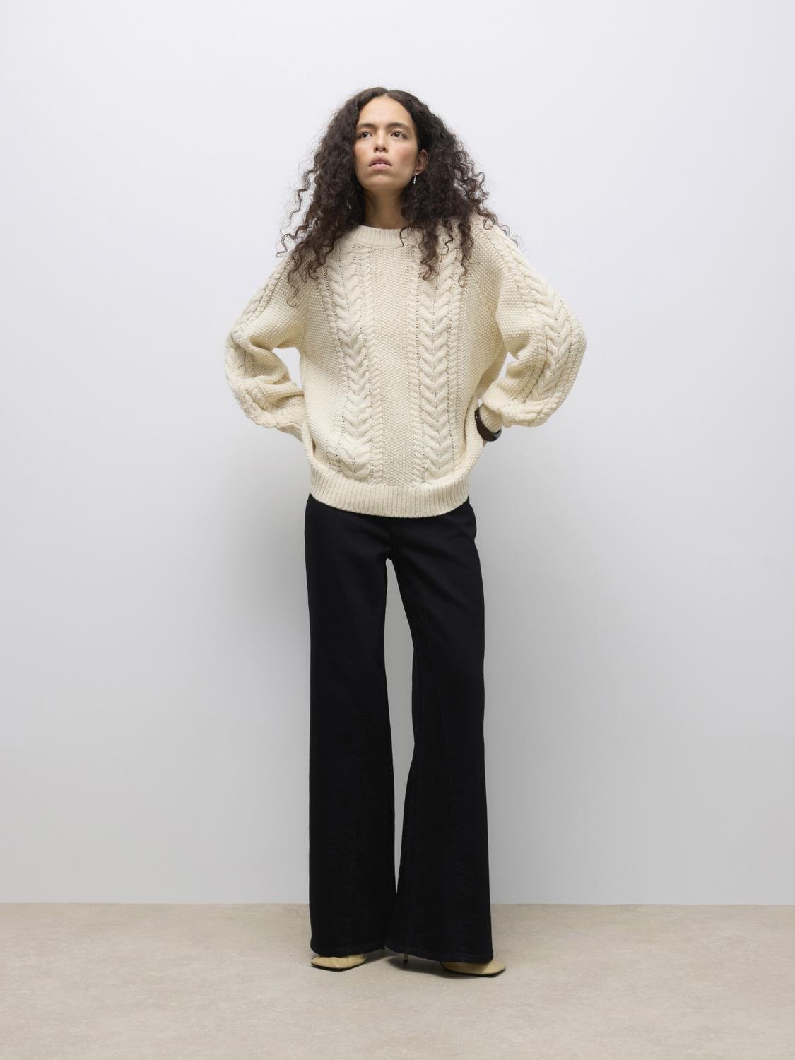 AWTOA Pullover - Birch - VERO MODA & VILA Bergvik