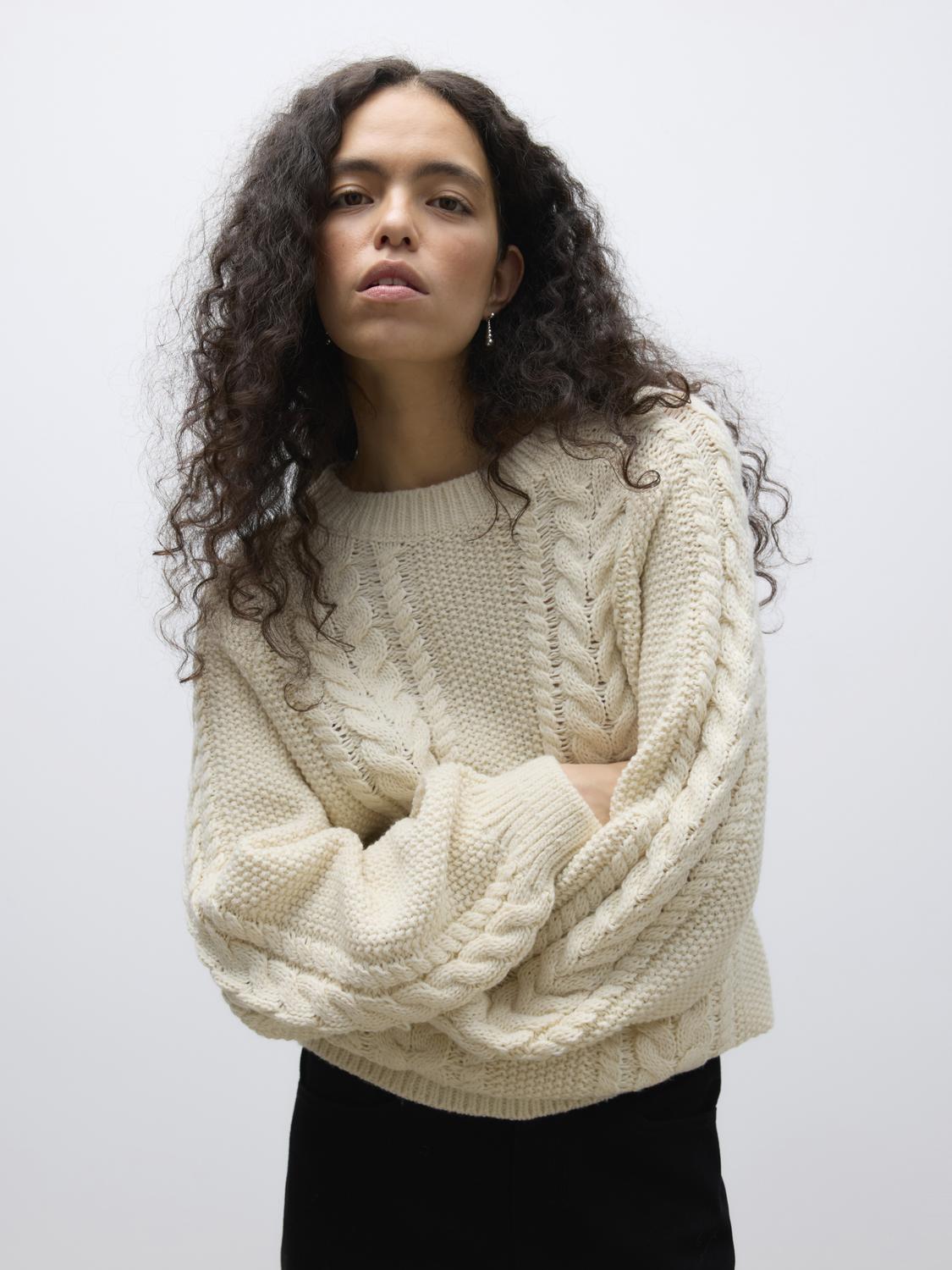 AWTOA Pullover - Birch - VERO MODA & VILA Bergvik