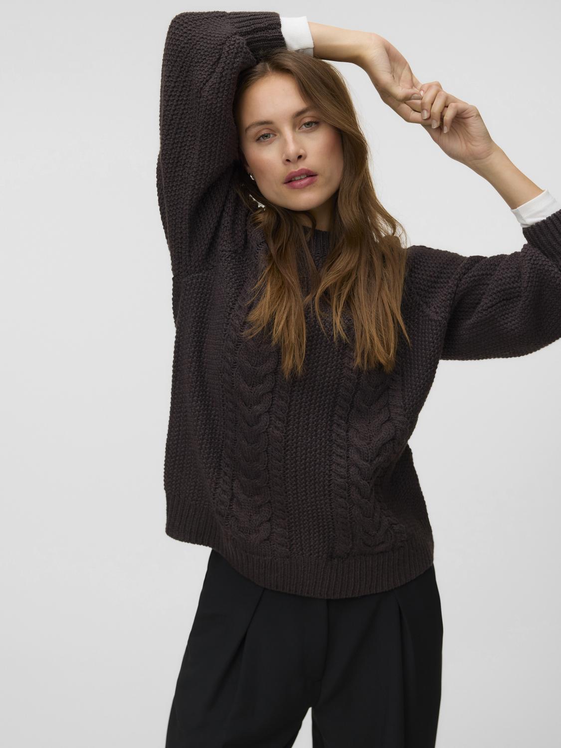 AWTOA Pullover - Chocolate Torte - VERO MODA & VILA Bergvik