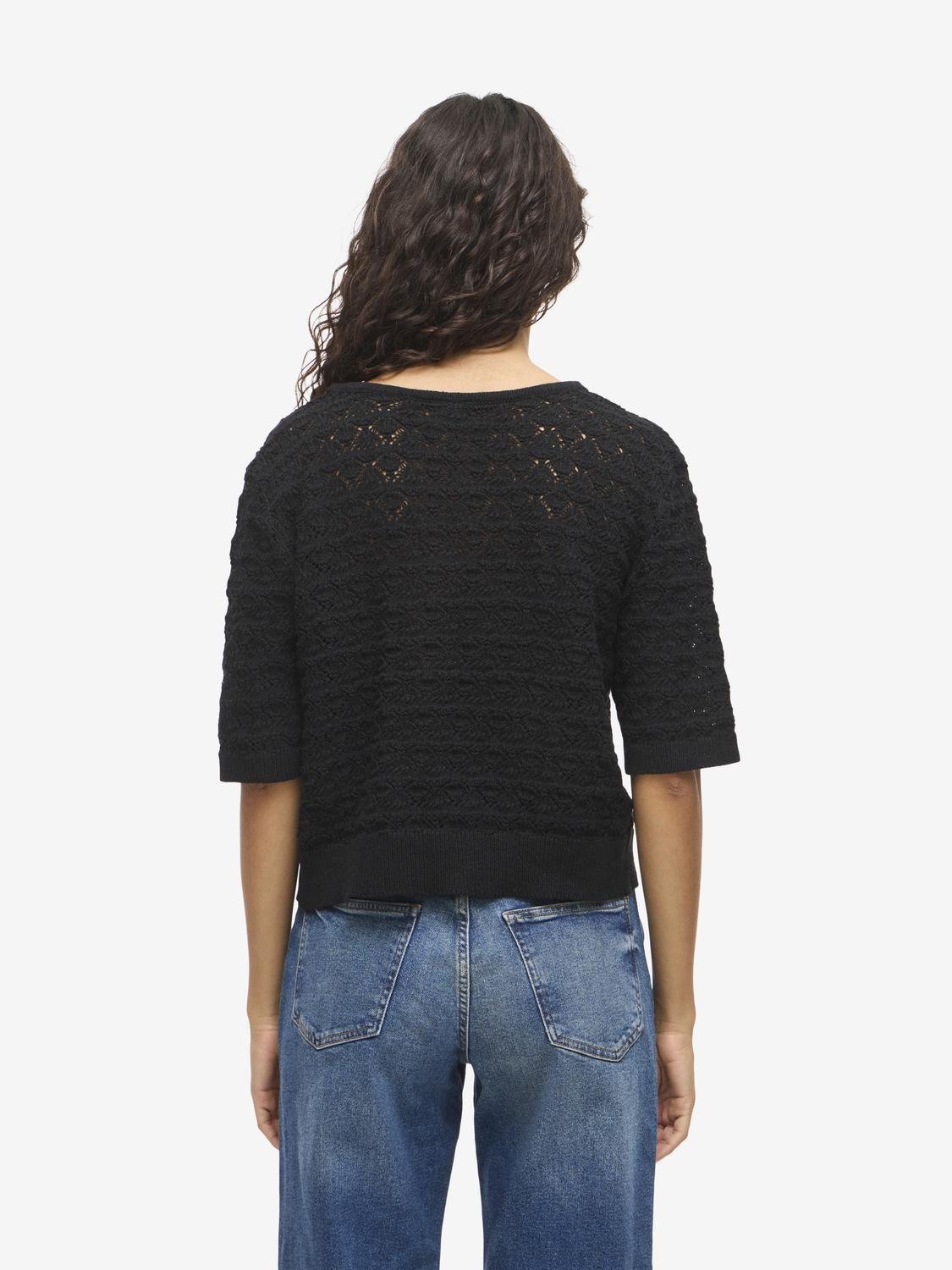 NMLAIKA Knitted Top - Black - VERO MODA & VILA Bergvik
