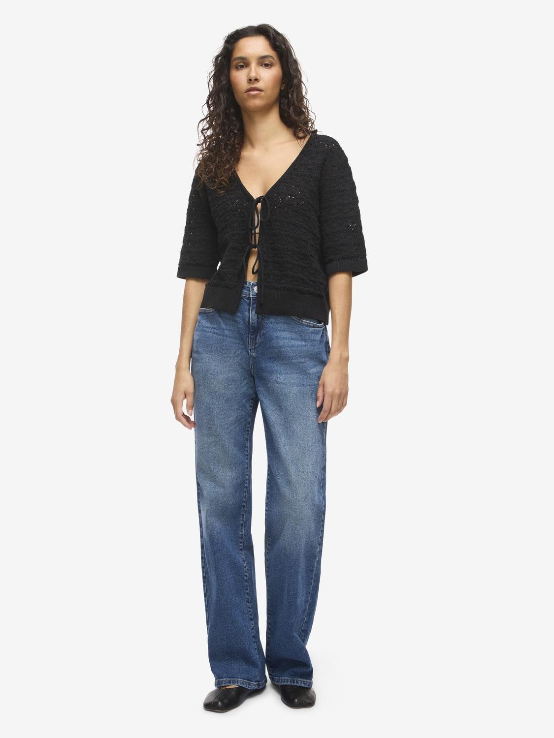 NMLAIKA Knitted Top - Black - VERO MODA & VILA Bergvik