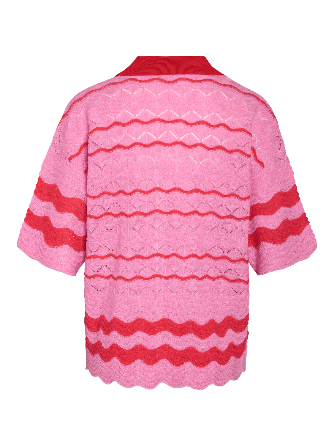 NMSADIE Knitted Polo Shirt - Begonia Pink - VERO MODA & VILA Bergvik