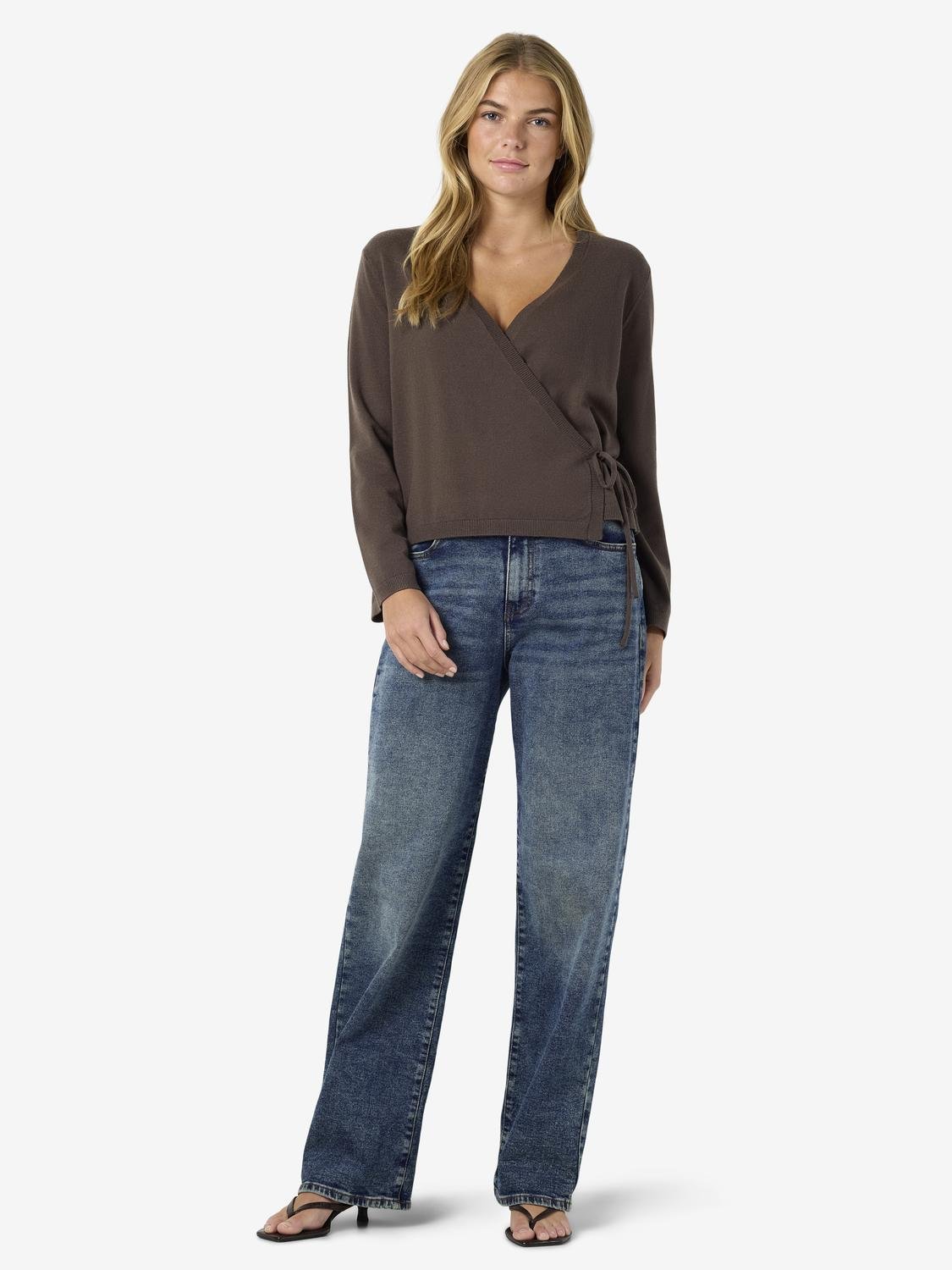 NMSHYLA Knit Cardigan - Chocolate Brown - VERO MODA & VILA Bergvik