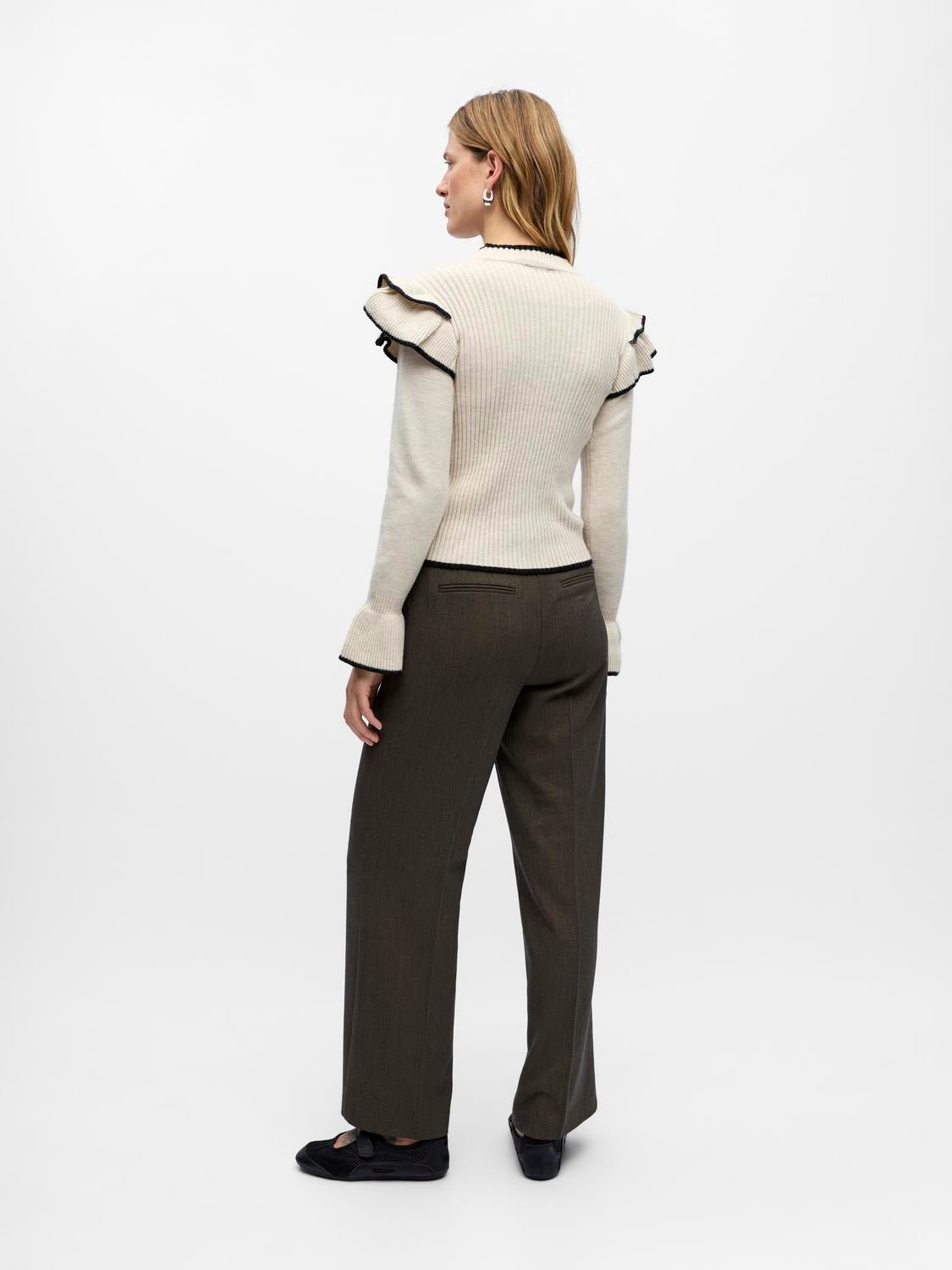 OBJAKI Pullover - White Sand - VERO MODA & VILA Bergvik