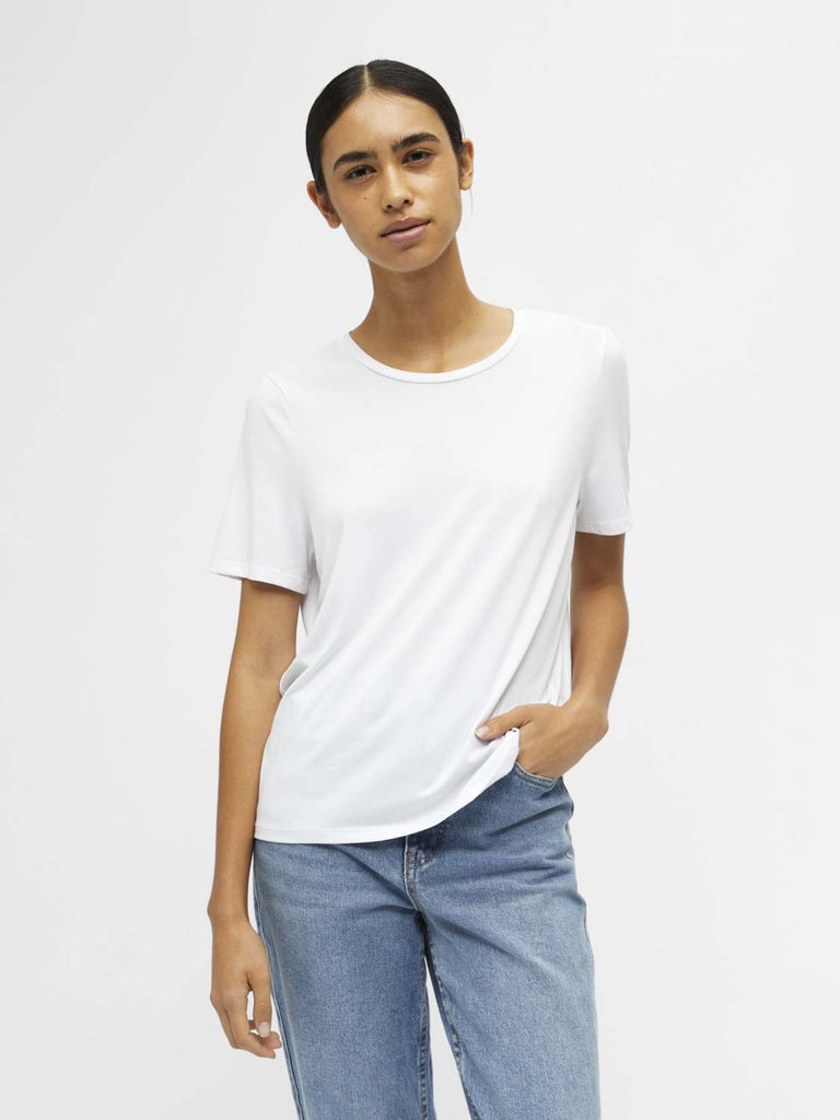 OBJANNIE T-Shirt - White - VERO MODA & VILA Bergvik