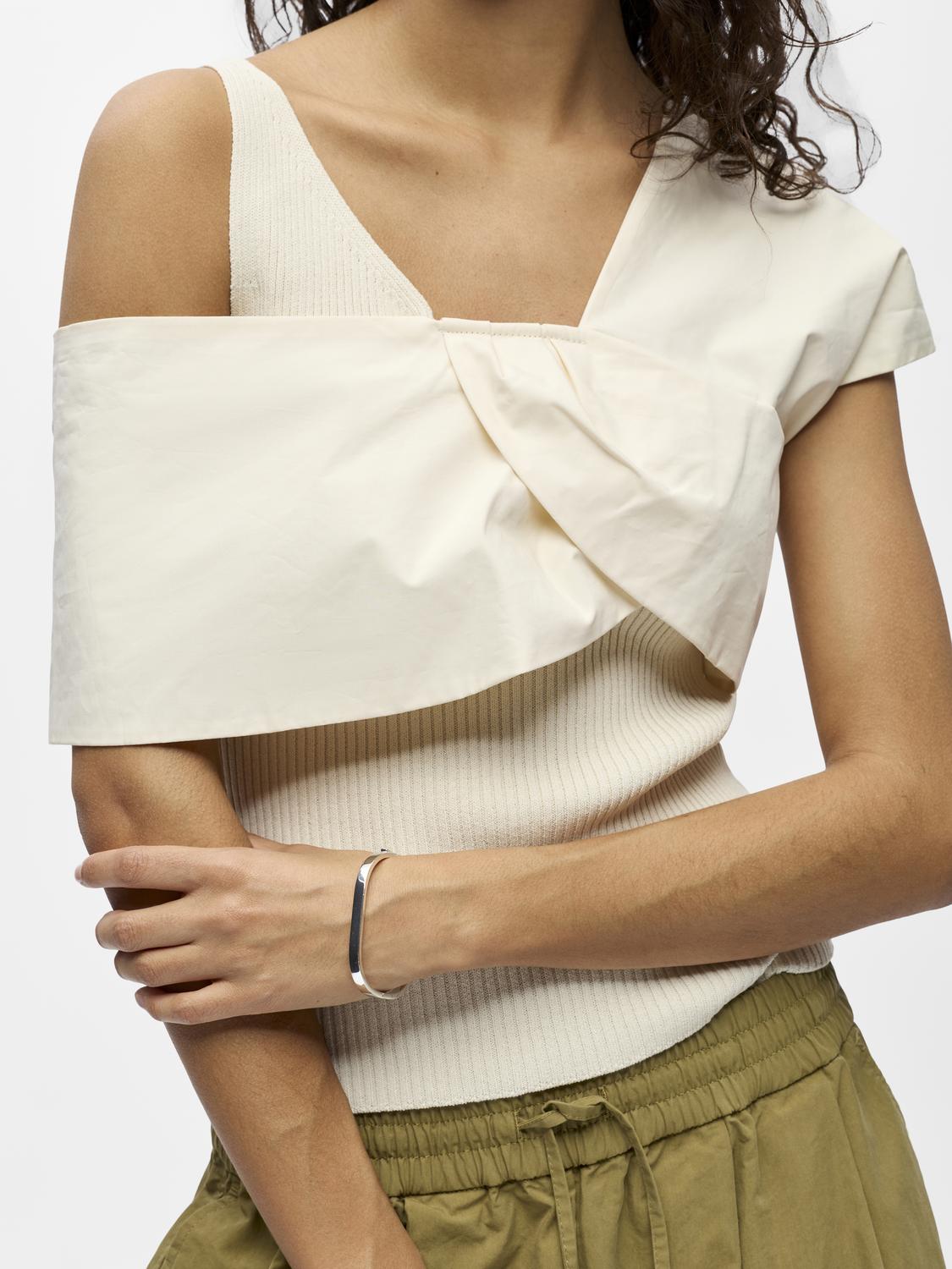 OBJBETZY Knitted Top - Birch - VERO MODA & VILA Bergvik