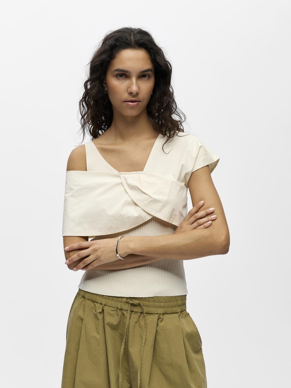OBJBETZY Knitted Top - Birch - VERO MODA & VILA Bergvik